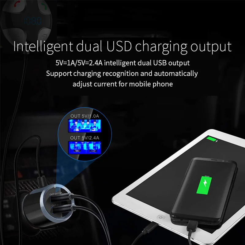 Bluetooth fm передатчик беспроводной автомобильный комплект MP3 аудио плеер поддержка