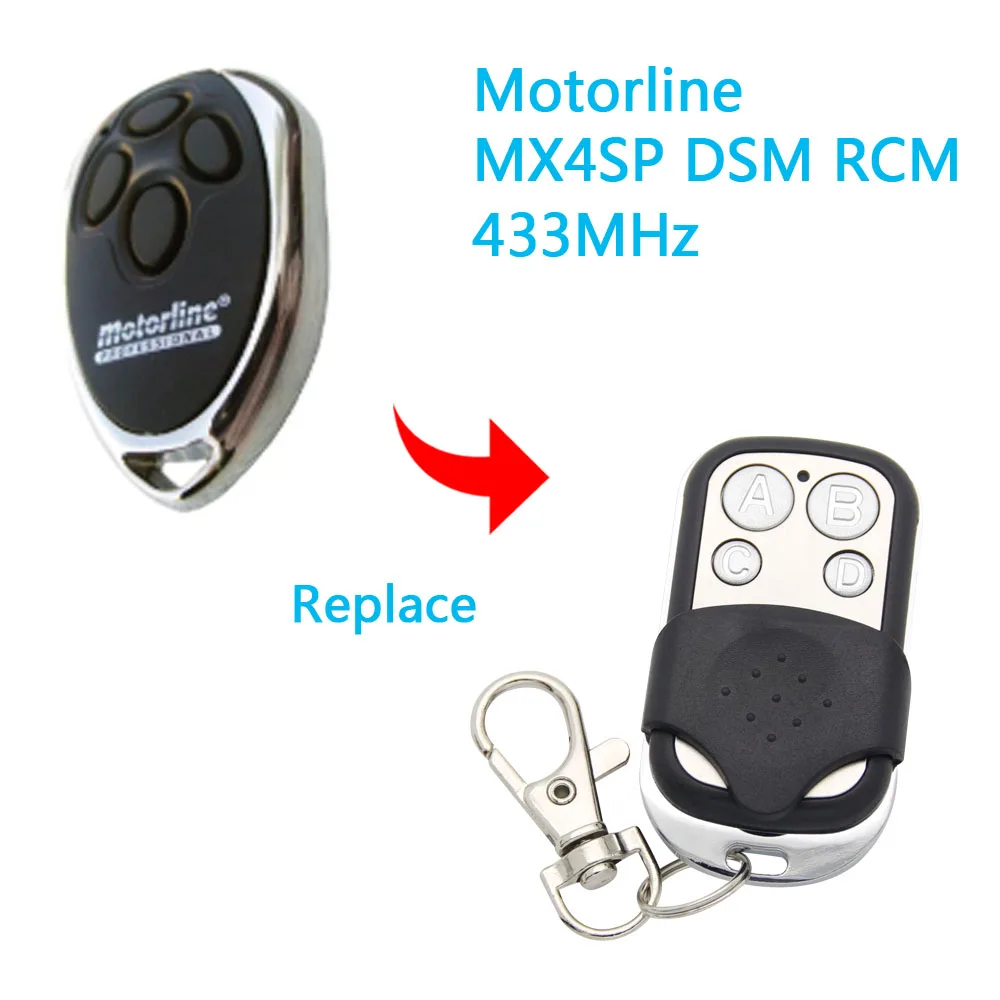 MOTORLINE MX4SP RCM DSM 433mhz porta da Garage telecomandata per apriporta cancello MOTORLINE