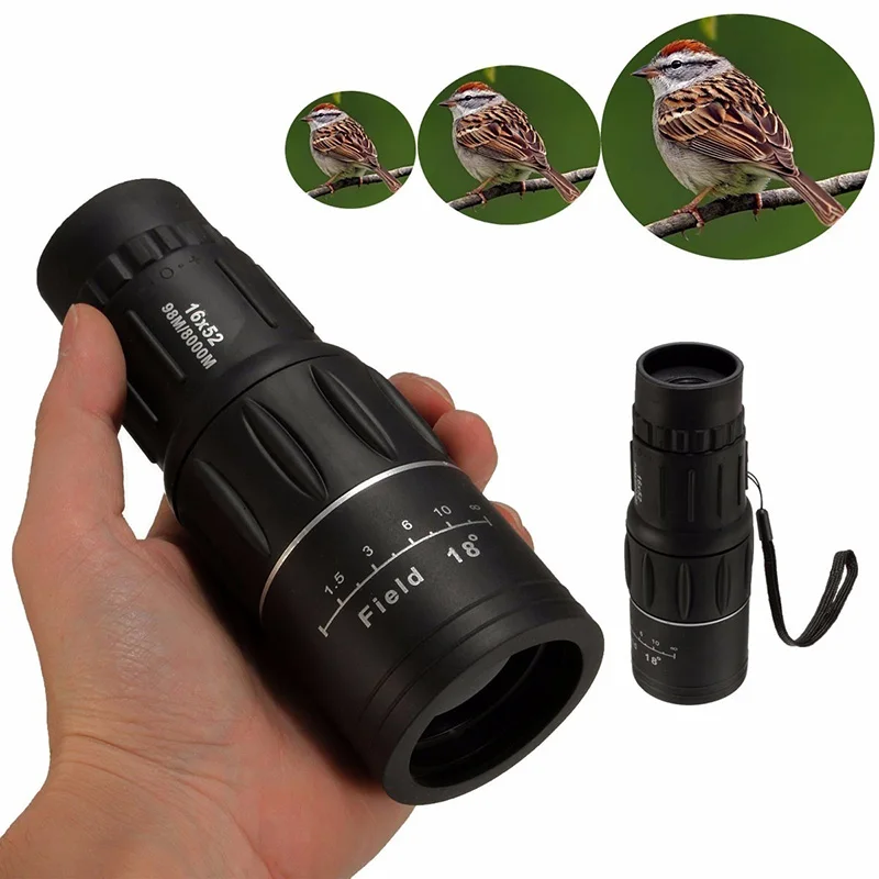 

HD Ajustable Waterproof 40x60 Focus Zoom Mini Monocular Cell Phone Telescope Camera Lens Telescope for Outdoor Camping Traveling