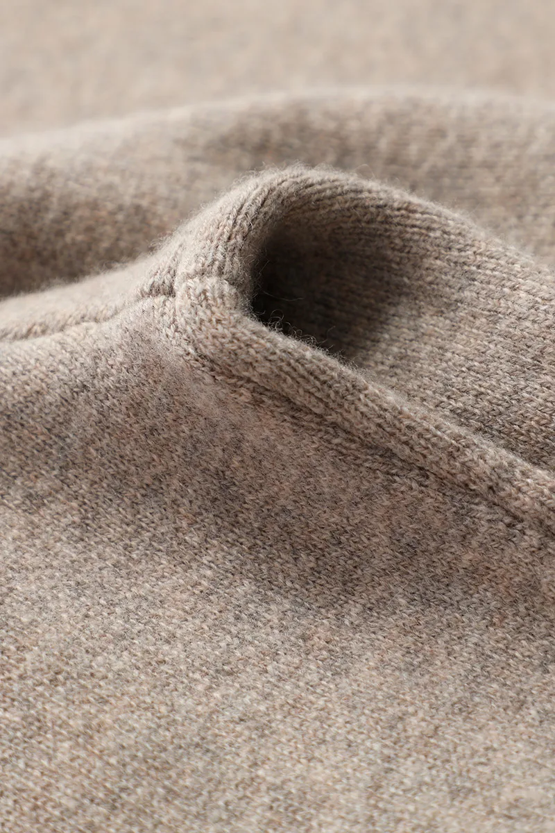 Женские прямые брюки из 100% чистой шерсти трикотажные с эластичным поясом плотные