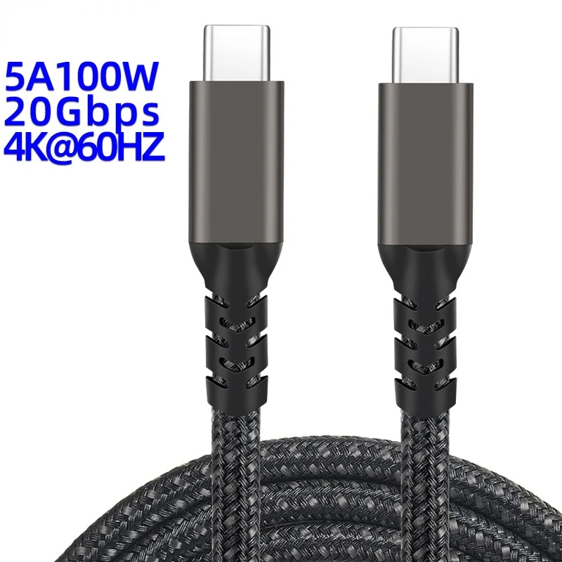 Кабель USB C к 3 2 Gen 20 Гбит/с кабель для монитора с видеовыходом 4K 100 Вт быстрая