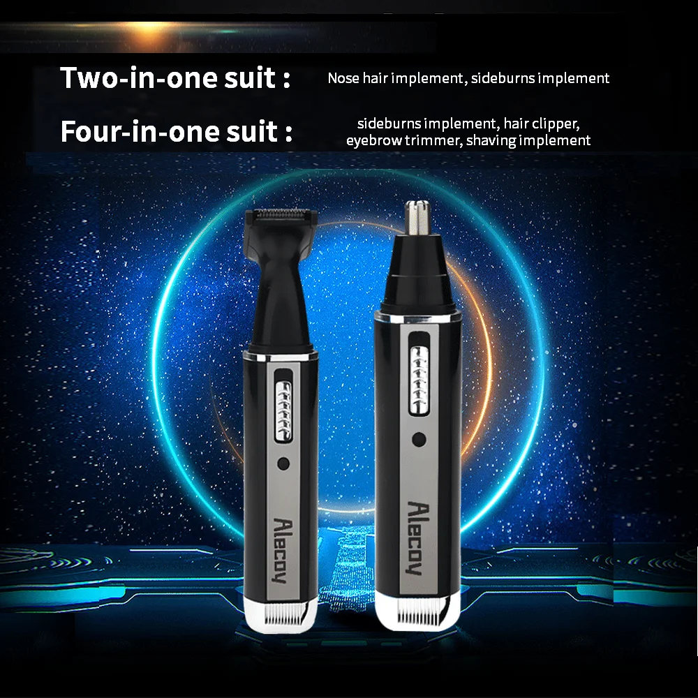 Электрическая бритва для носа 4 в 1 профессиональный триммер шеи бровей