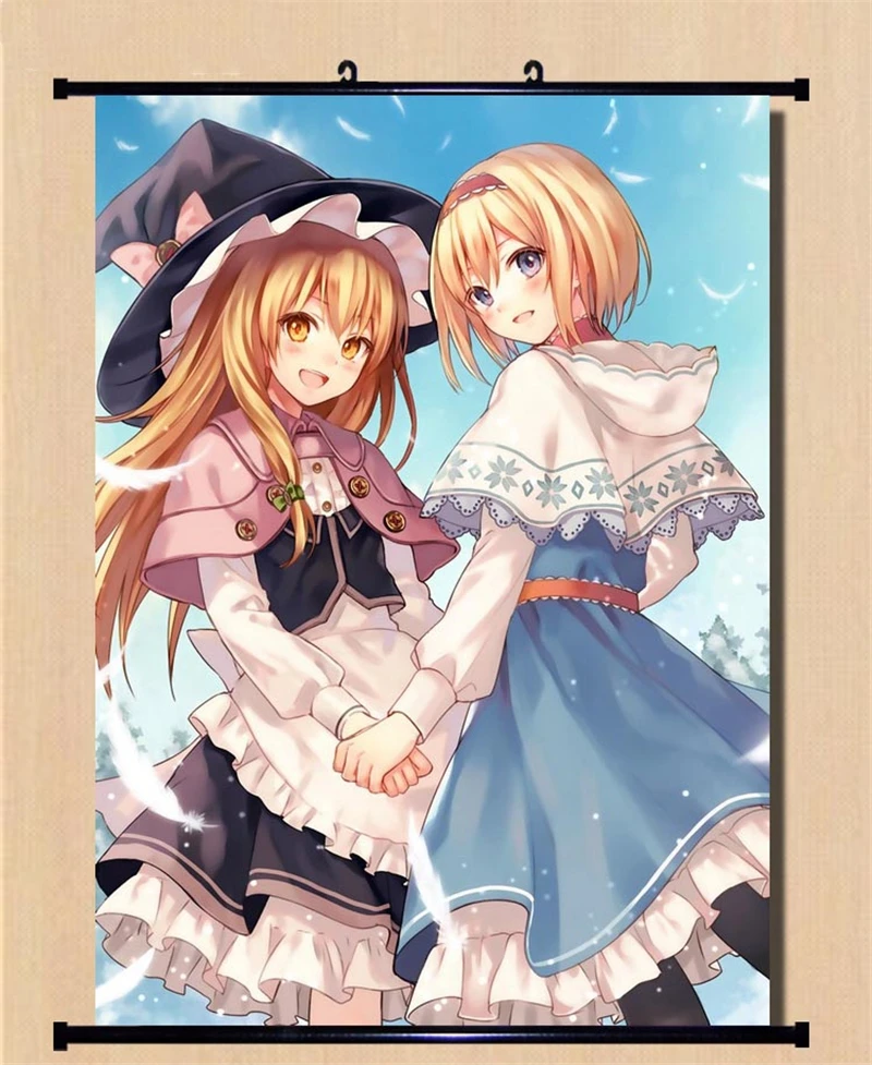 Популярный мультяшный аниме проект TouHou 1 шт. печатный плакат картина прокрутки
