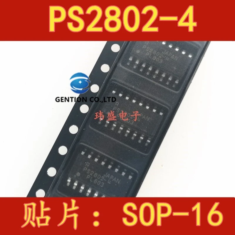 

10PCS PS2802-4 PS2802 SOP16 R2802 Optocoupler in stock 100% new and original