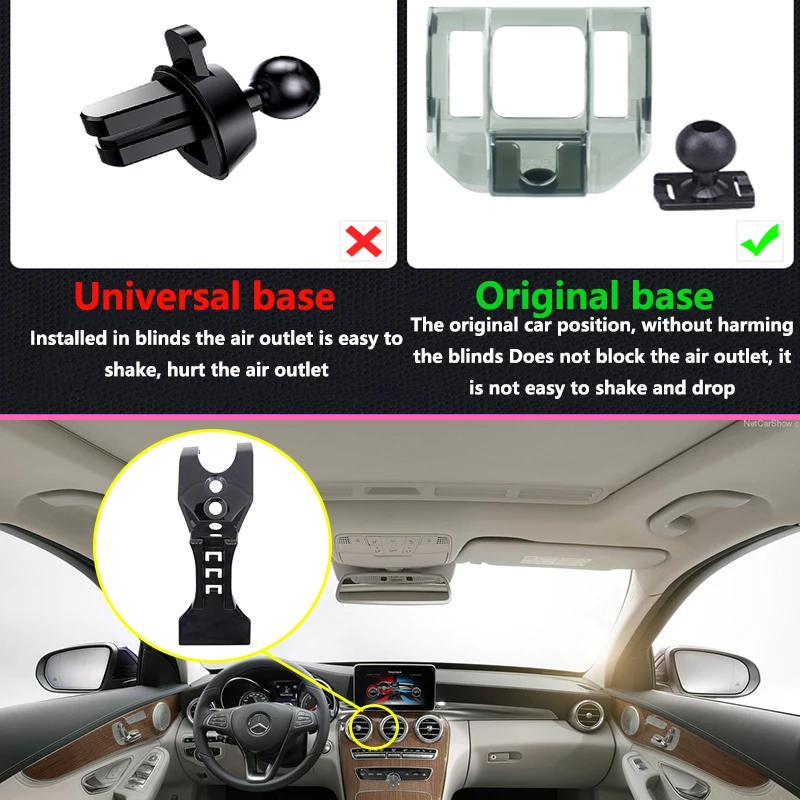 Автомобильный мобильный телефон держатель для Mercedes Benz c-класс W205 GPS Подставка