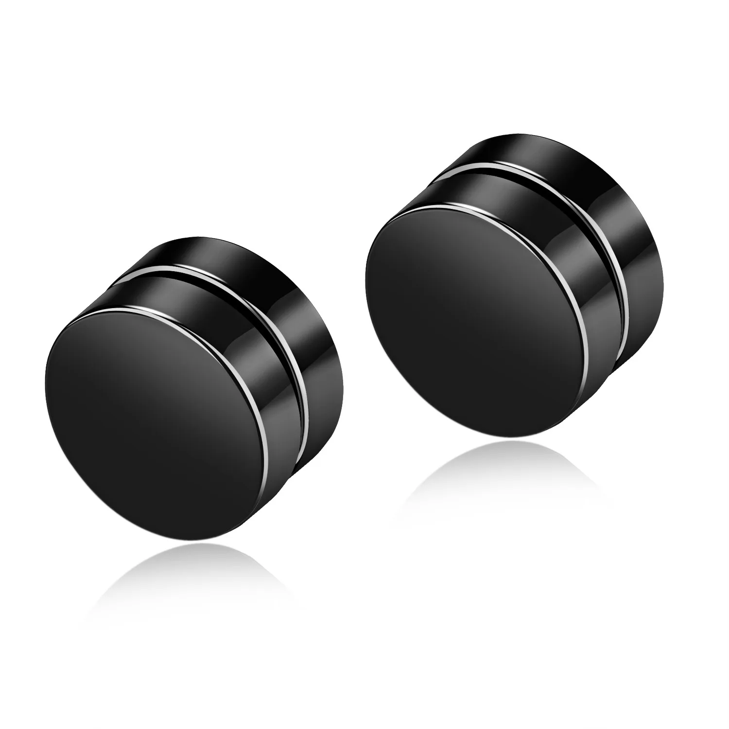 

Cyue European No Ear Hole Earrings Stainless Titanium Steel Magnet Men's Ear Clip Personality Fashion Jewelry