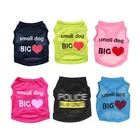 Полицейский костюм для косплея, одежда для собак, черный эластичный жилет, аксессуары для пальто, костюмы для домашних животных, 0 А