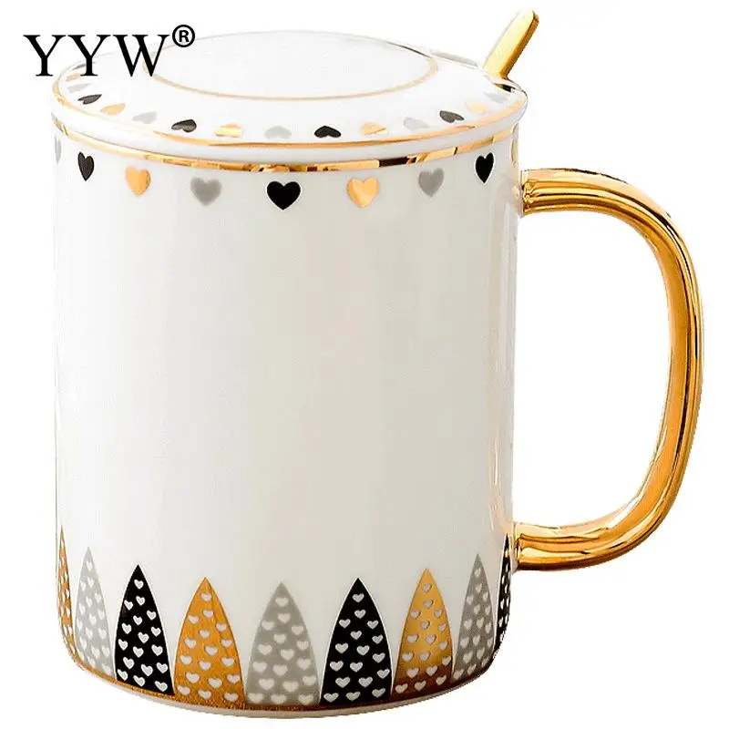 

Large Capacity Water Tea Mugs Ceramics Coffee Mug With Spoon Creative Drinkware Cups Coffee Milk Cups And Mugs Water Cup Gift
