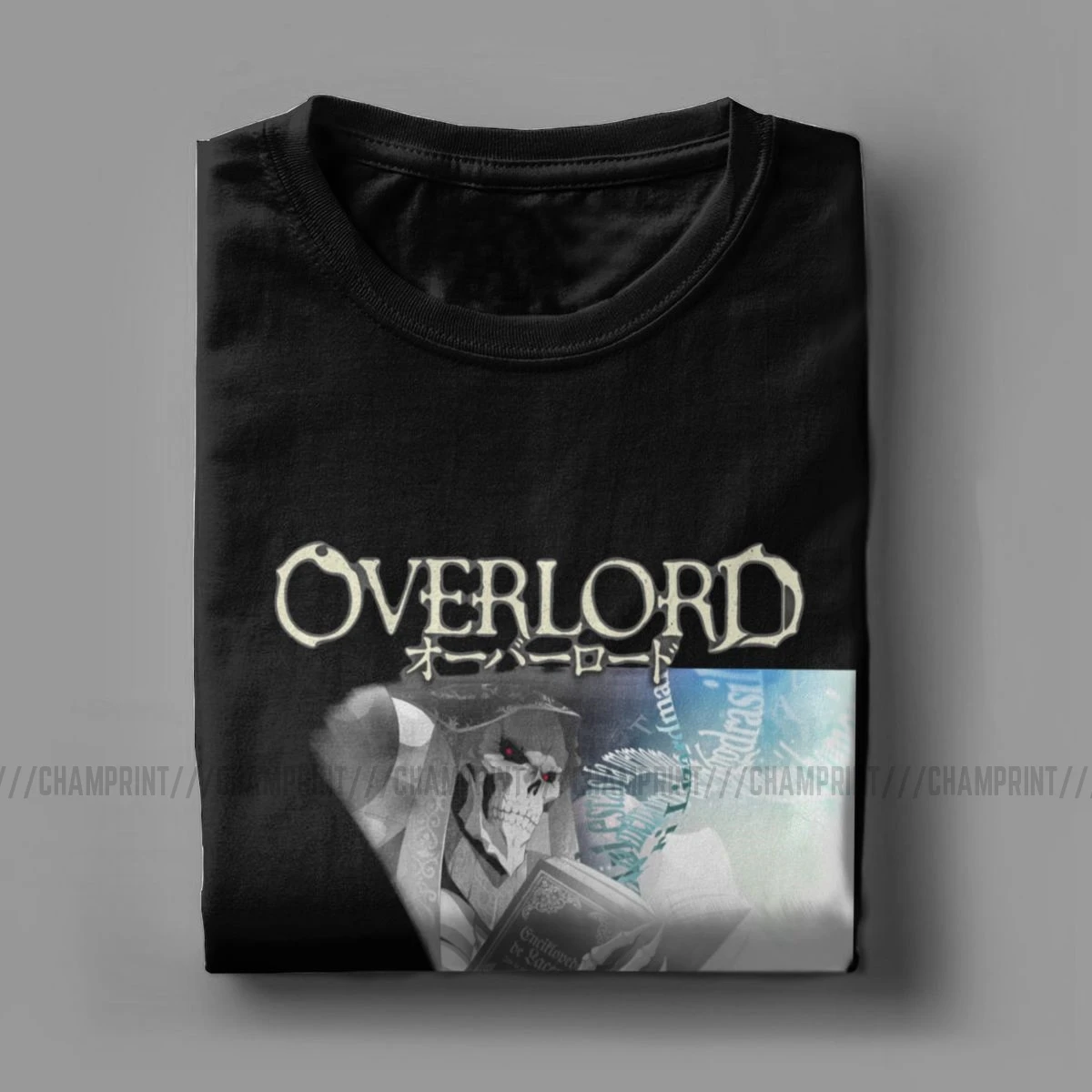 Overlord аниме Ainz Ooal платье футболки для мужчин хлопок Винтаж Футболка Crewneck короткий