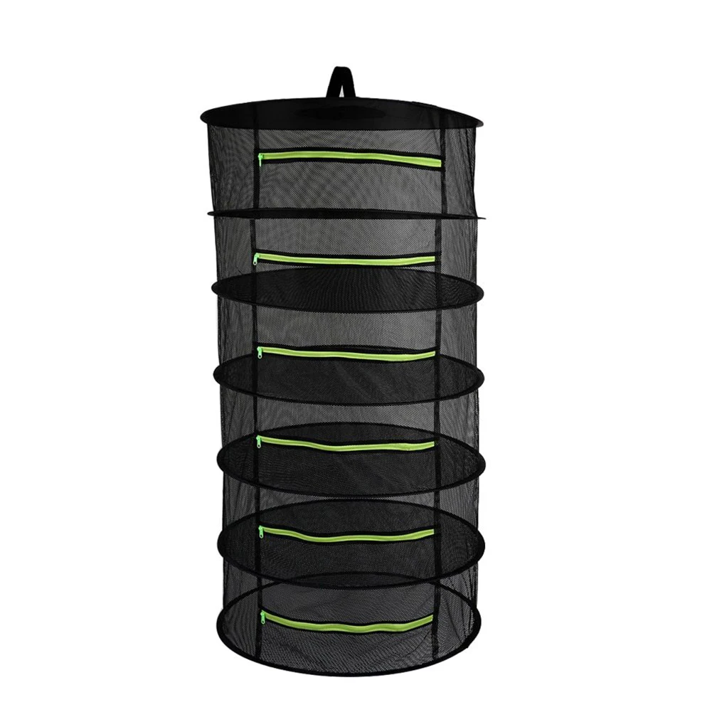 

Mesh Dryer Net for Herbs Flowers Plants Buds Heavy Duty Drying Rack Hanging Dry Net 4/6 Layers Foldable Dry Rack Bag