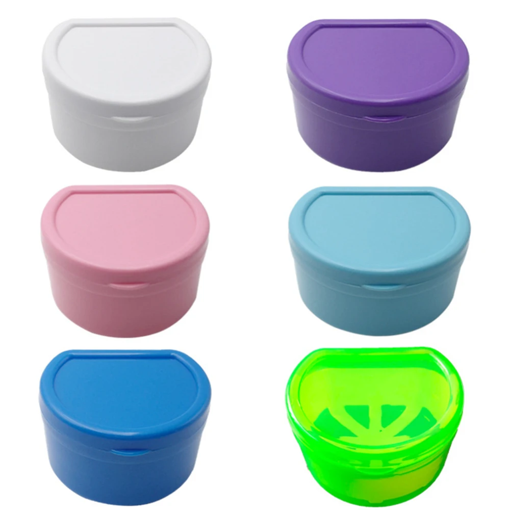 Зубные Ложные зубные ящики для хранения контейнеров протезы ванной ящик Чехол