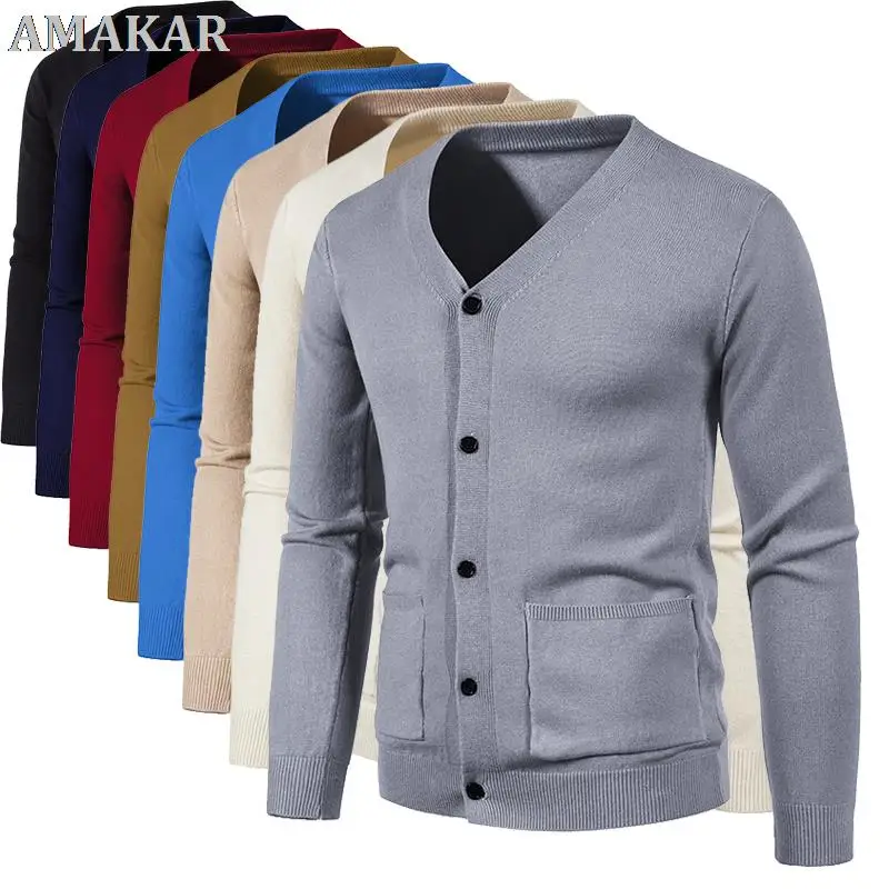 

Mens Fashion Cardigan Casual Long Sleeve Knit Sweater Hombre Coats Tops Sweater For Men