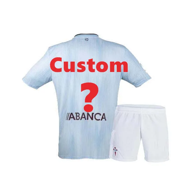 Mejor calidad 19 20 Celta Vigo foutbol sudadera conjunto para nignos Celta de Vigo BONGONDA hogar caza de nivienos chaleco - Цвет: custom