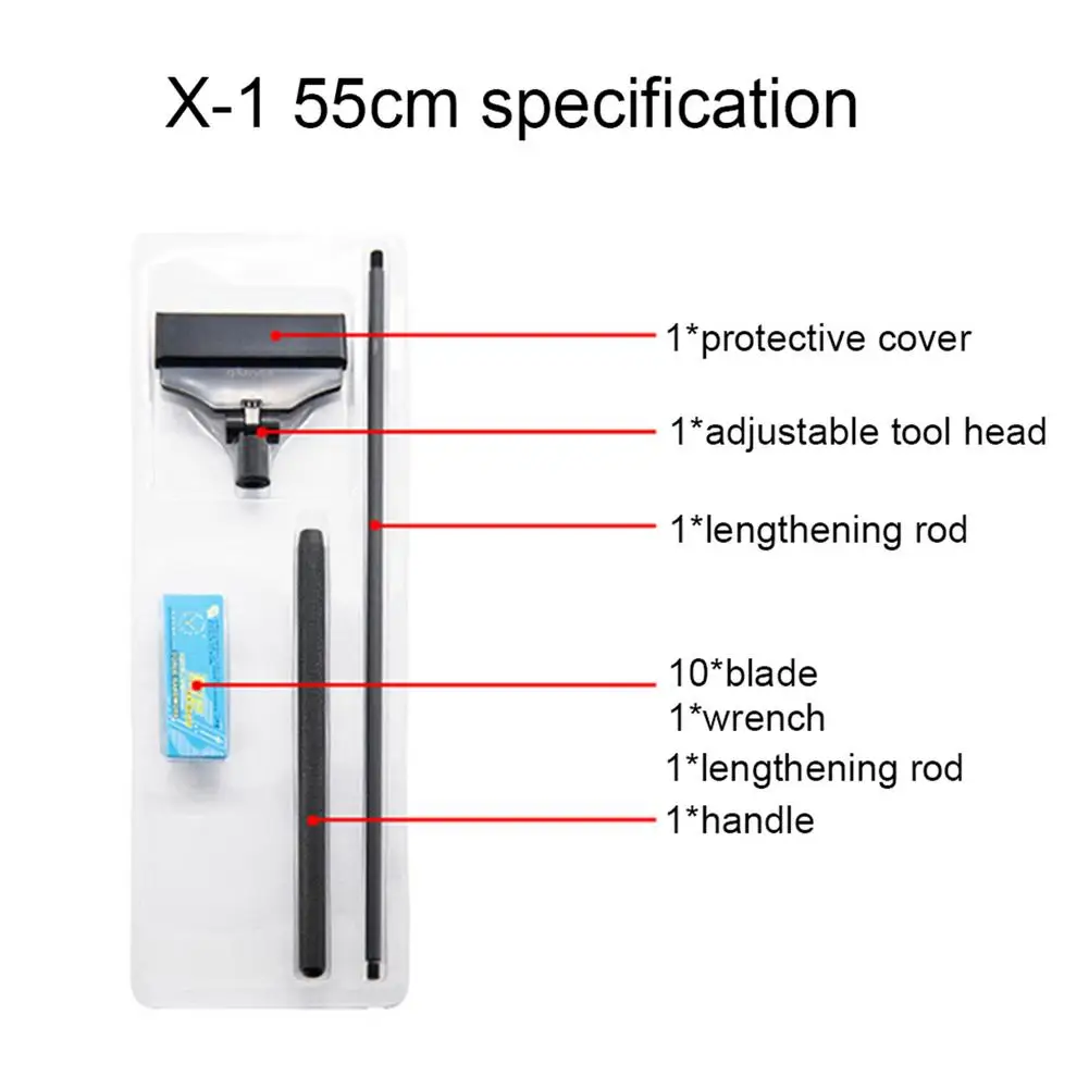 

X-1 Rotatable Fish Tank Algae Scraper Alloy Rust-proof Aquarium Scraper Convenient To Install And Replace The Blade