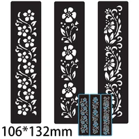 106132mm flower frame card decoration metal cutting dies craft embossing scrapbooking paper craft greeting card