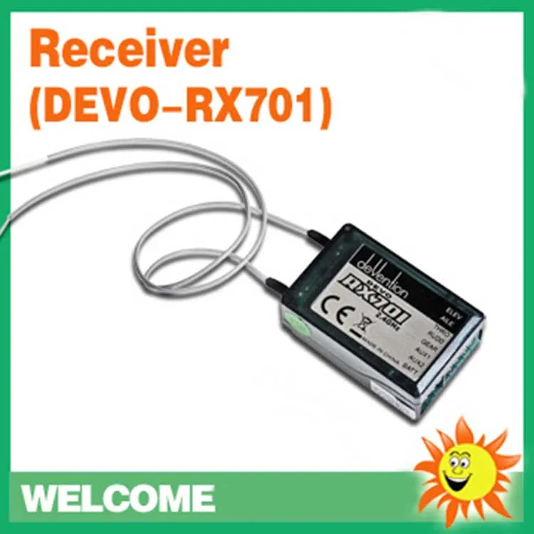 Walkera Part RX701 2.4Ghz 7ch Receiver RX-701 For Walkera DEVO6 7 7E 8 10 12 Transmitter RC Helicopters Aircraft