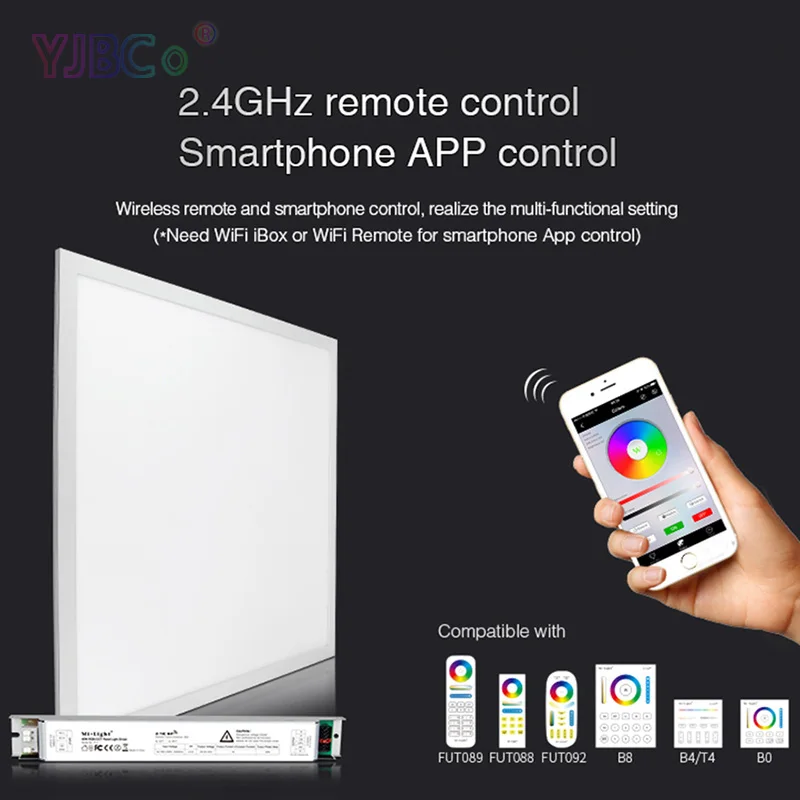 Miboxer 40 Вт RGB+ CCT панель света(625*625) 220 В FUTL02 с панелью световой драйвер 2,4G беспроводной пульт дистанционного управления смартфоном приложение управления