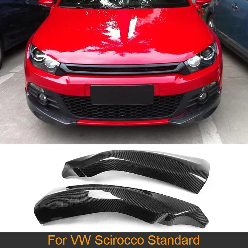 Разветвители переднего бампера из углеродного волокна для стандарта Volkswagen Scirocco