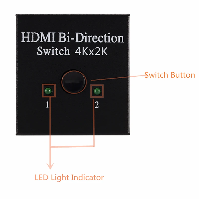 4K HDMI переключатель двунаправленный 1X2 / 2X1 AB Переключатель сплиттер для PS4 Pro/4 ТВ