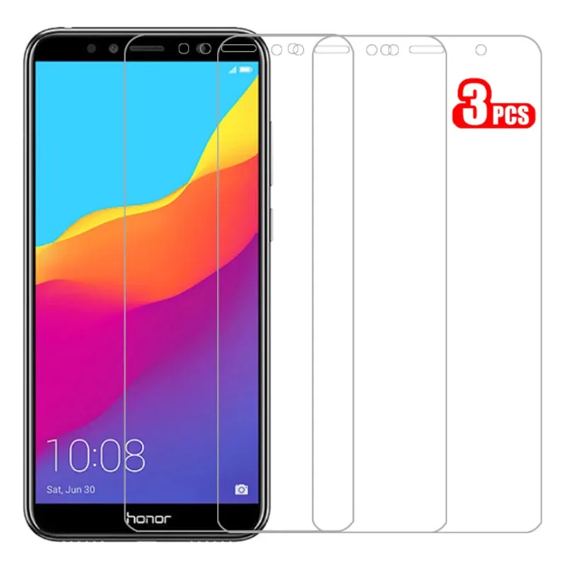 

3Pcs Protective Glass For Honor 7A pro AUM-AL29 5.7" 7S 7X Screen Protector on Huawei Honor7a DUA-L22 5.45" 7C Pro LND-L29 Glass