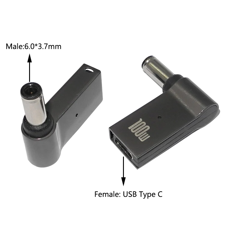 

100W USB C to 6.0*3.7mm Plug Connector Converter Fast Charging Cable Adapter for Asus TUF Gaming FX705GM FX705GE FX705GD FX505