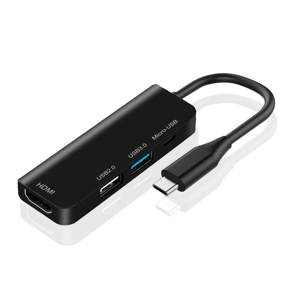 Мульти Usb 3 0 2 тип C концентратор 4 порта адаптер сплиттер для клавиатуры принтер