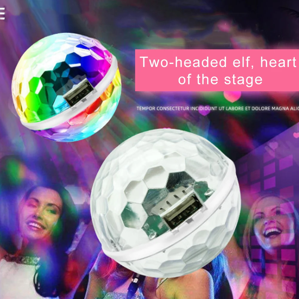 Новинка миниатсветильник рный Волшебный шар освещение для салона автомобиля USB