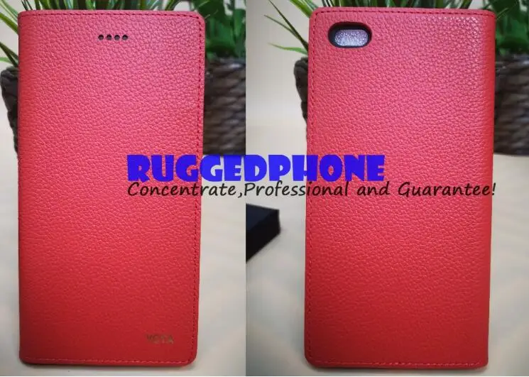 NCattle Leather Case Yota 3 Yota3 Yotaphone 3 Восьмиядерный 4G+ 64G OS7.1 двойной экран 5," FHD экран 5,2" сенсорный E-ink Snapdragon смартфон Play Store - Цвет: NCattle Leather Case