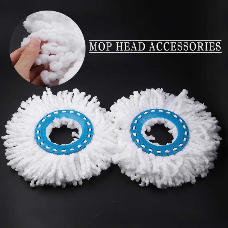 2x Strong Absorption Microfiber Replacement Rotating Mop Head  360 Rotating Floor Mop Head For Hardwood,Tile & Floor Cleaning