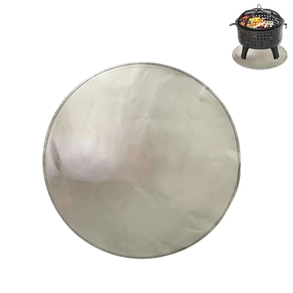 

24/36 Inch Round Fire Pit Mat & Grill Mat Deck Protector