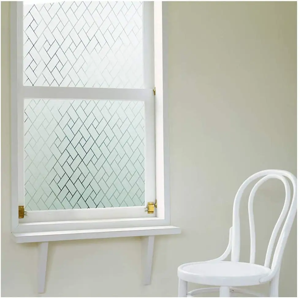 Уединение оконная пленка матовые наклейки на окно анти-УФ пленки неклеящиеся