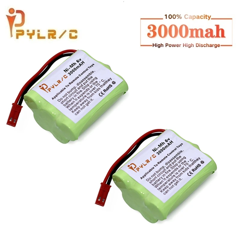 6v 3000mah Rechargeable Battery For Rc toys Cars Tanks Robots Gun AA NI-MH Pack Boats With JST Plug | Игрушки и хобби