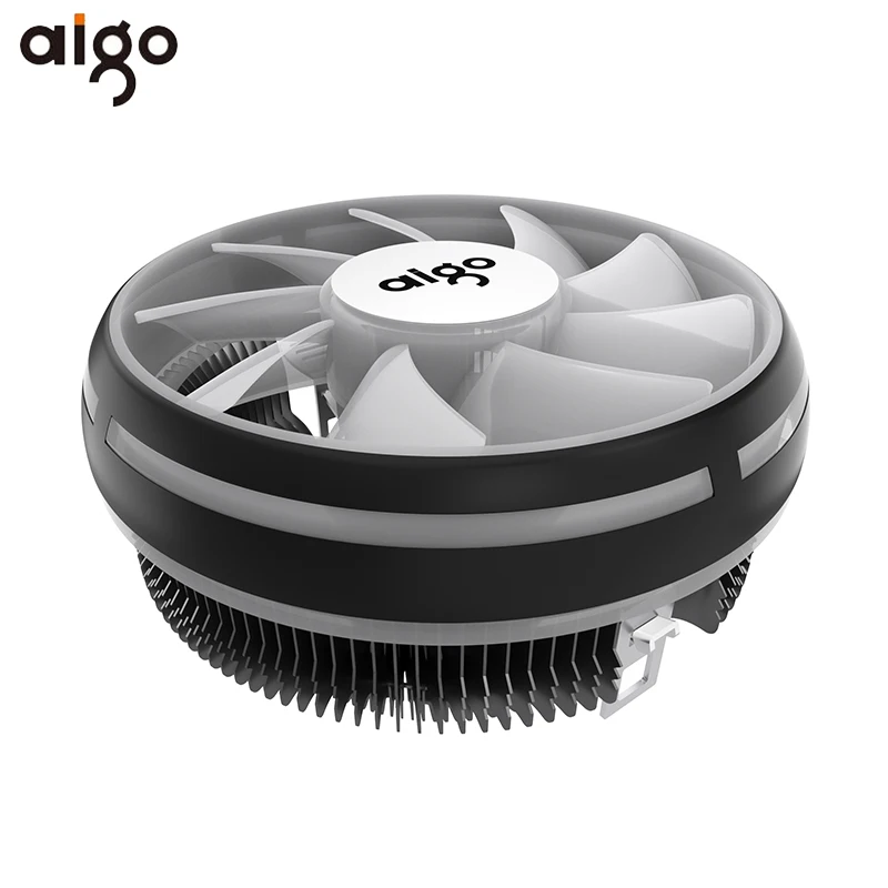Aigo cpu Cooler RGB 120 мм cpu Cooling 4Pin PWM вентилятор кулер теплоотвод Intel LGA/115X/775/AM3/AM4 PC Вентилятор охлаждения компьютера радиатор - Цвет лезвия: Aigo cooler
