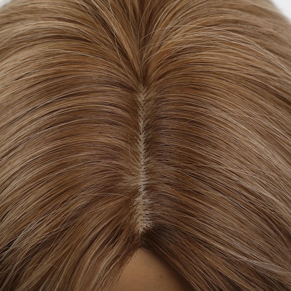 Парик синтетический женский термостойкие натуральные волнистые волосы средней