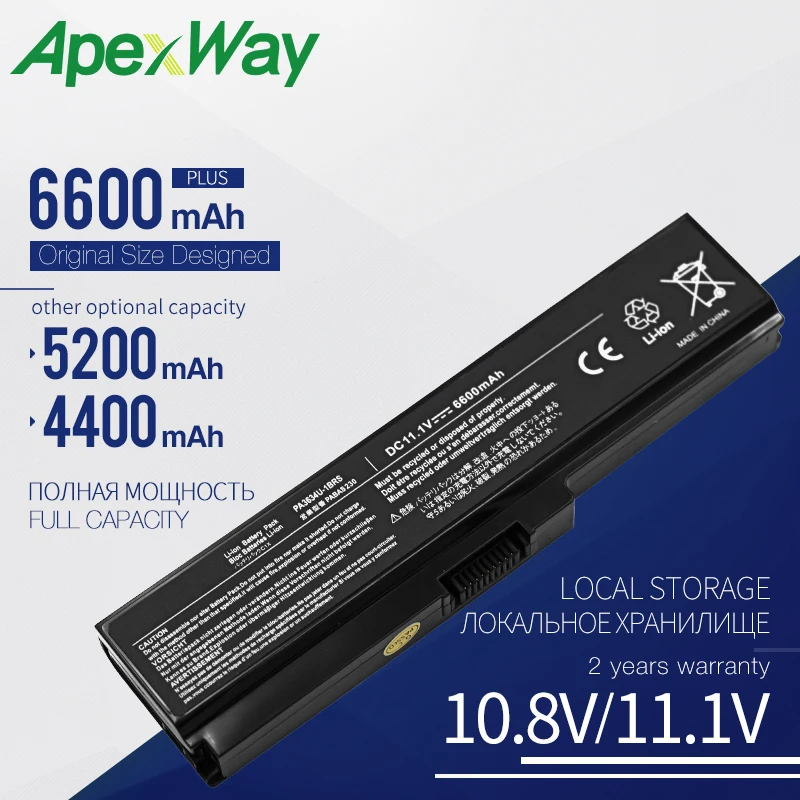 4400mAh laptop battery for Toshiba Satellite C670D L310 L510 L515 L600 L630 L635 L640 L645 L645D L650 L650D L655 L670 L670D L675