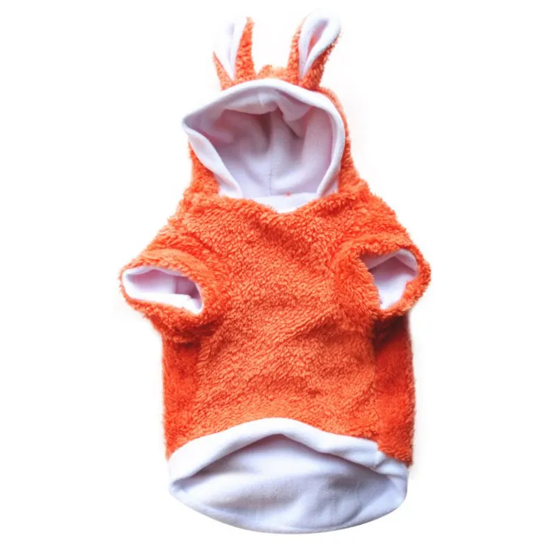 Одежда для маленьких собак с кроликом зимняя теплая одежда домашних животных
