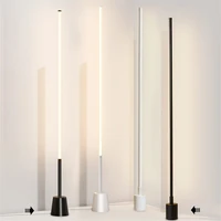 Modern Vertical Floor Lamp Nordic Minimalist 360 Degree Super Bright Corner Stand Light Tool Living Room Bedroom Bedside Lamp