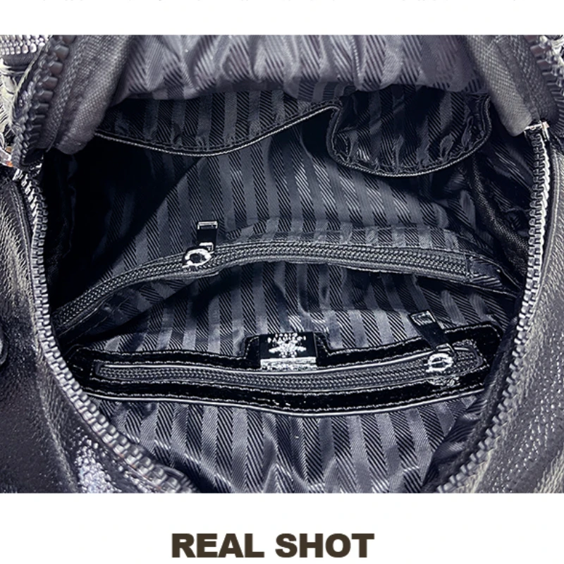 

Fashion Women's Small Backpack Ita Rhinestone Animal Prints Shoulder Bag School Mochilas Para Mujer Travel Sac A Dos Femme