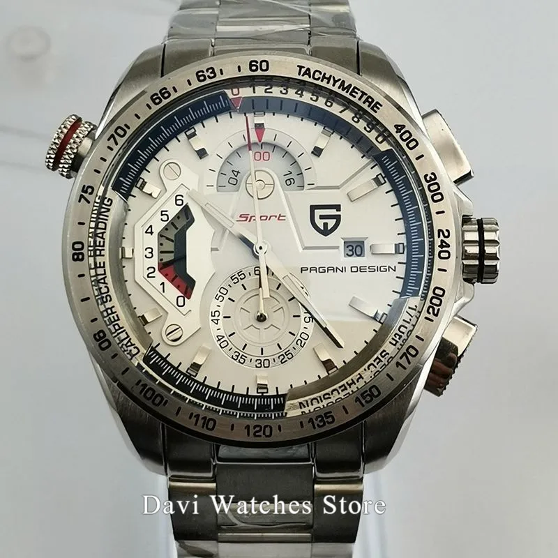 Часы PAGANI мужские спортивные из нержавеющей стали | Наручные часы