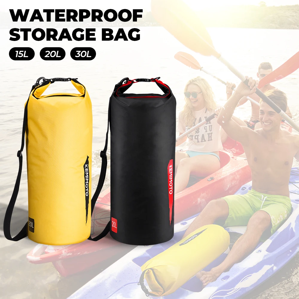 

KEMIMOTO waterproof storage bag surfing bag equipment bag 15L 20L 30L swimming outdoor travel drifting shoulder bag