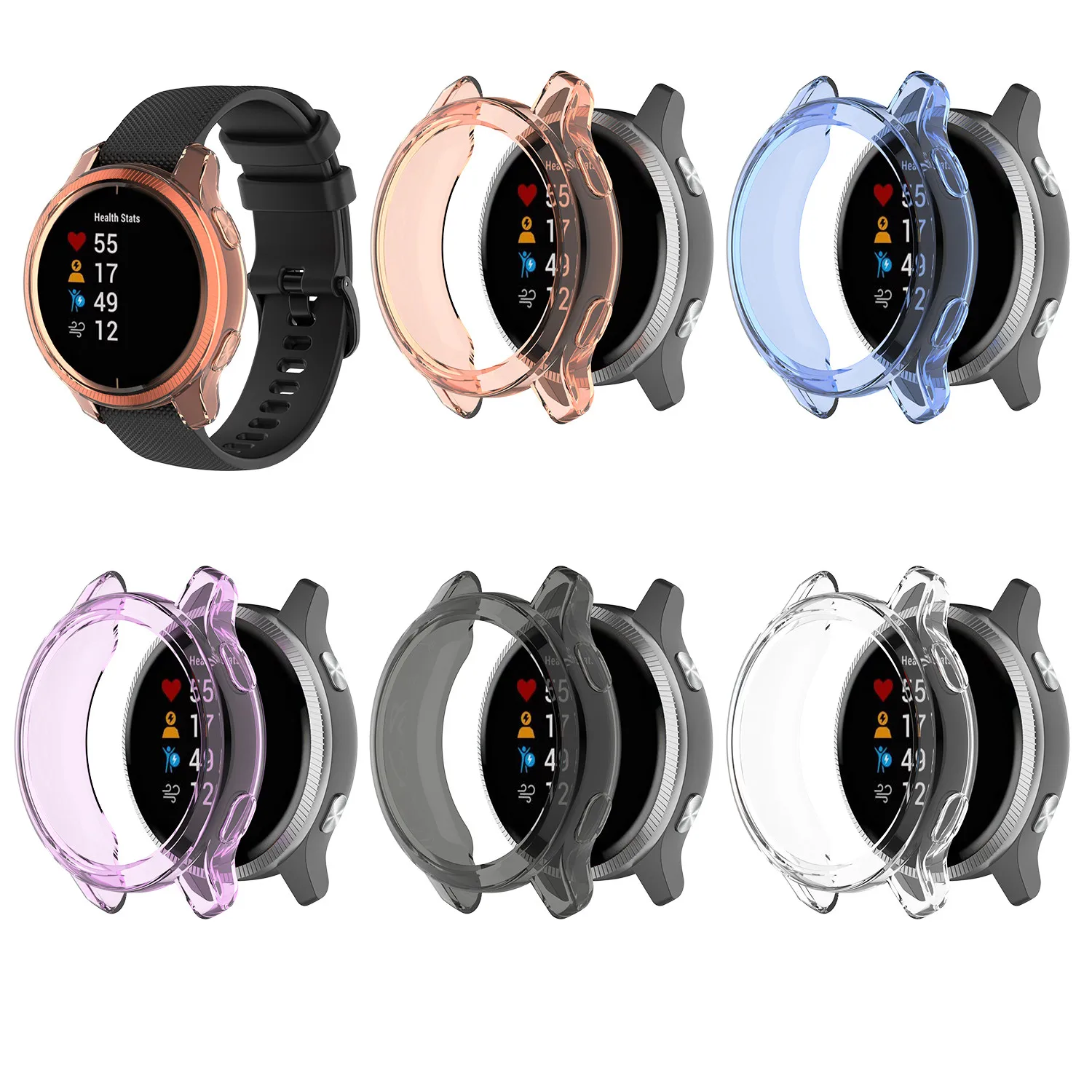 Защитный чехол для Garmin Venu Мягкий защитный из ТПУ смарт часов VENU ультратонкий