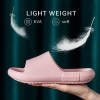 2021 new thick sole slippers eva soft platform comfortable slipper men women shoes anti slip indoor slides summer ladies sandals