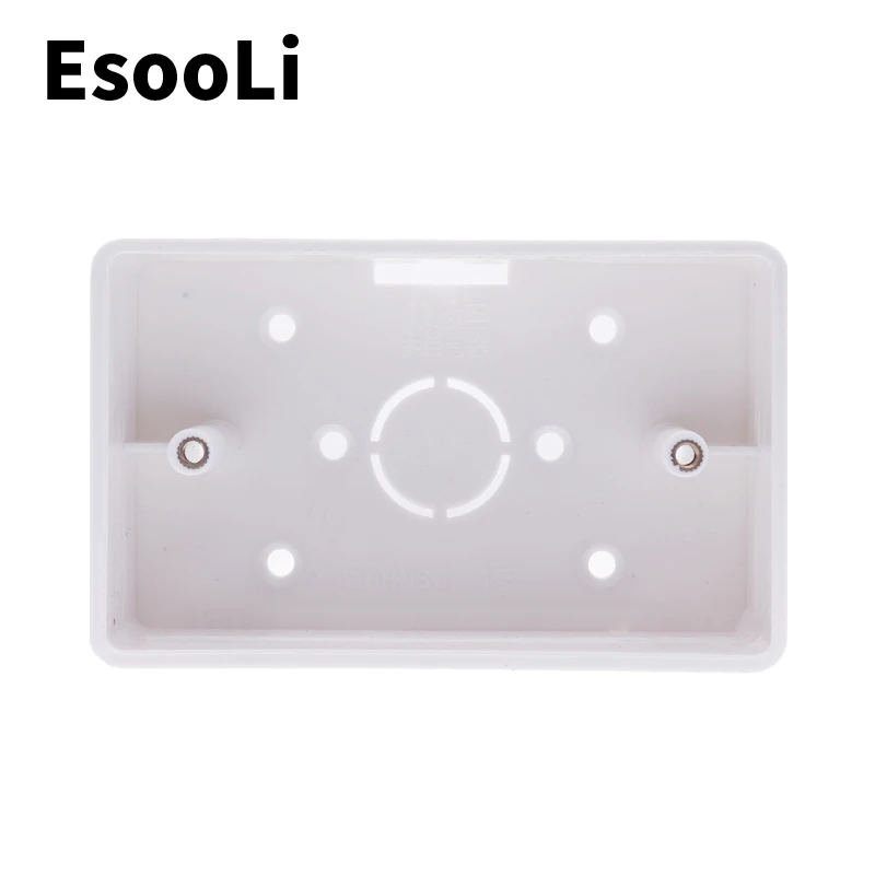 Внешний монтажный ящик 117 мм * 72 мм * 33 мм для сенсорного выключателя 118*72 мм и разъема USB для любого положения настенной поверхности 5,0