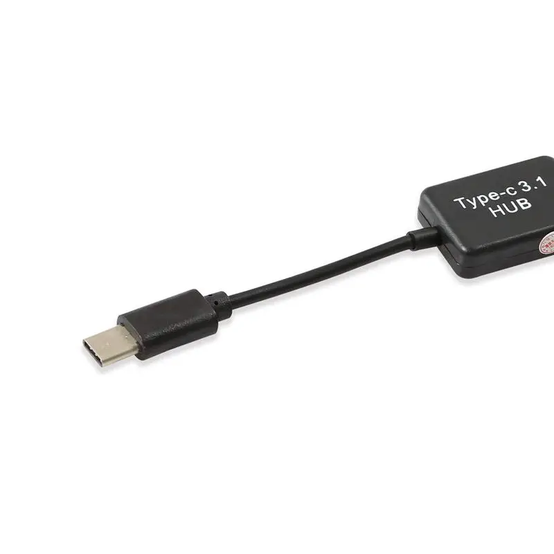 Type C OTG USB 3 1 Male to Dual 2 0 Female Charge Port HUB Cable Y Splitter | Электроника