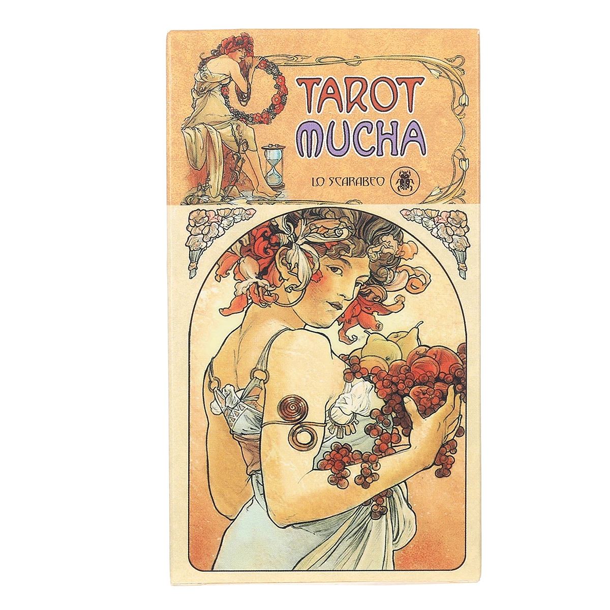 

Oracle Tarot Mucha Oracle Card Board Deck Games Palying Cards for Party Game Tarot Deck