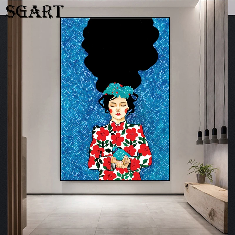 

Nordic Style Abstract Woman Canvas Painting Home Decoration Modern PictureS Posters And Prints For Living Room Wall Decoration