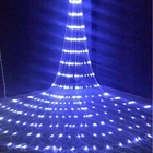 Рождественская светодиодная гирлянда-метеоритный дождь, 6 х3 м
