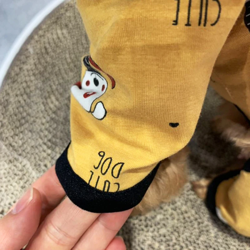 Домашняя одежда для собак комбинезон пижама домашних животных Пижама с котом |