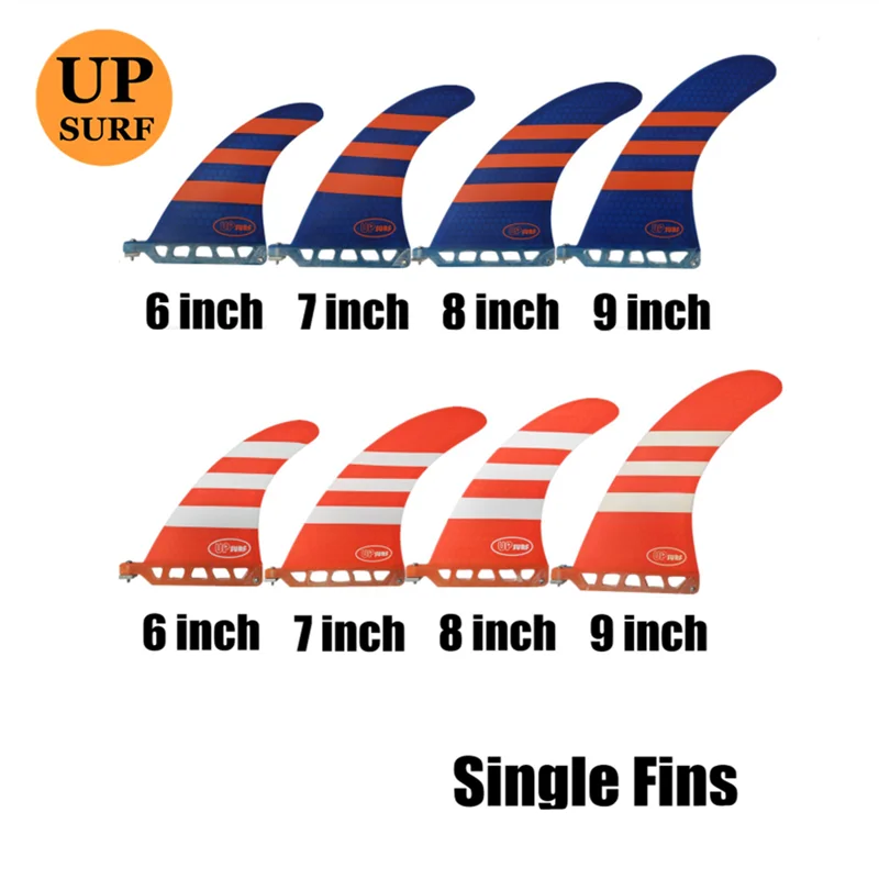 Доска с плавниками для серфинга одиночный плавник логотипом UPSURF future fin Fibreglass SUP