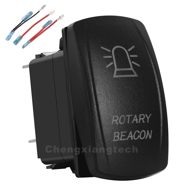 

(red/white/blue/orange)Led Rotary Beacon Car Boat Rocker Switch 5Pin On/Off 12V/20A 24V/10A Jumper Wires Set, Circuit Breaker